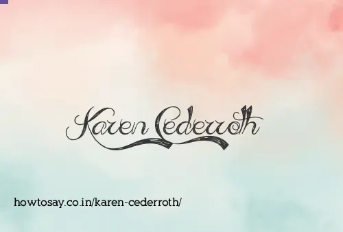 Karen Cederroth