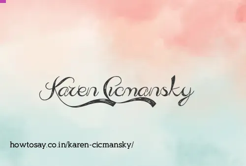 Karen Cicmansky