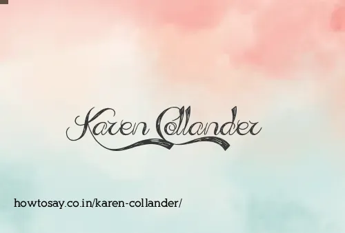 Karen Collander