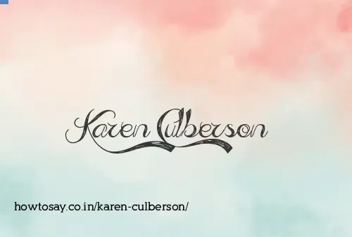 Karen Culberson