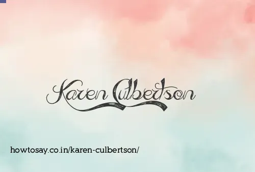 Karen Culbertson