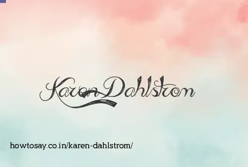Karen Dahlstrom