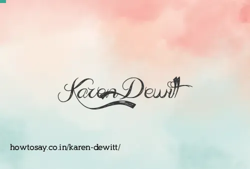 Karen Dewitt