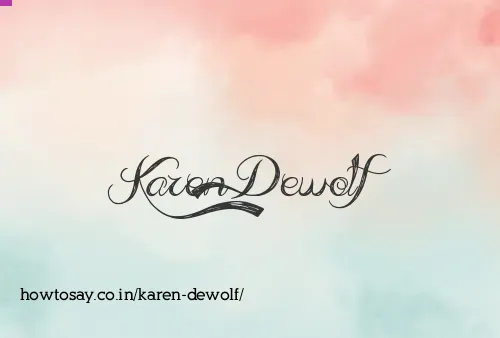 Karen Dewolf