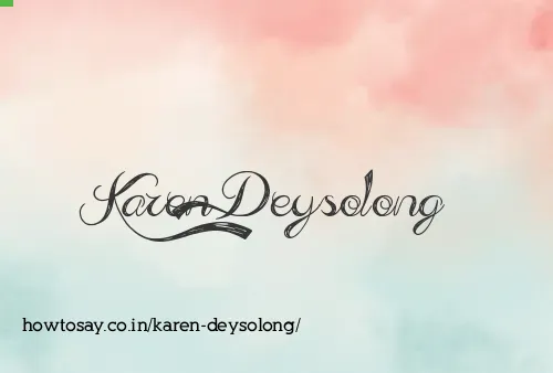 Karen Deysolong