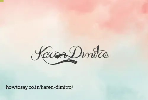 Karen Dimitro
