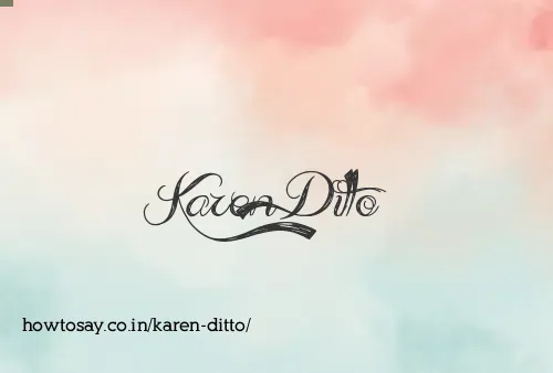 Karen Ditto