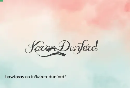 Karen Dunford