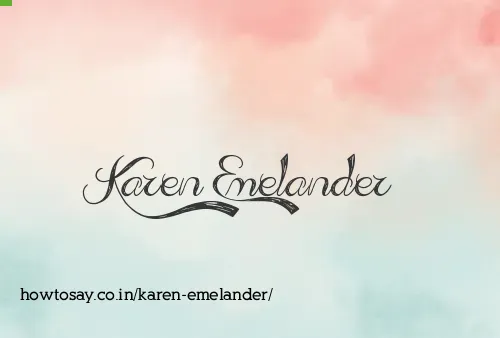 Karen Emelander