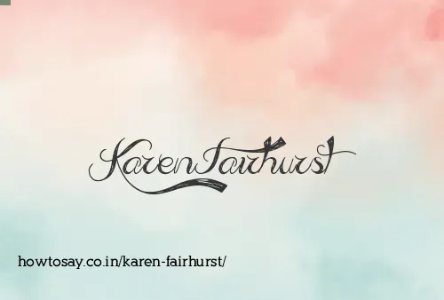 Karen Fairhurst