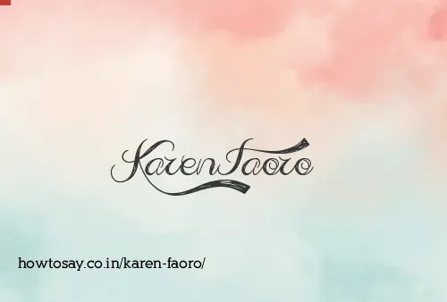 Karen Faoro