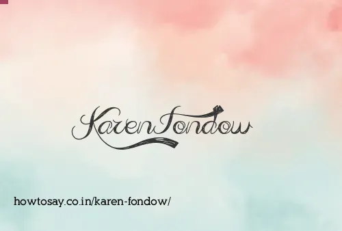 Karen Fondow