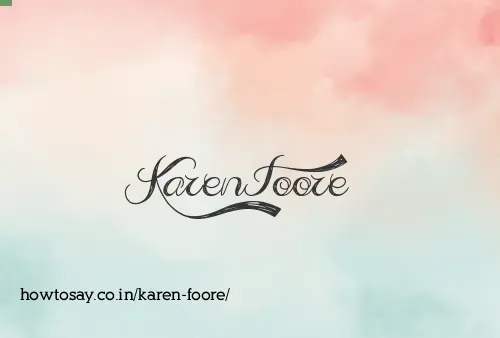 Karen Foore