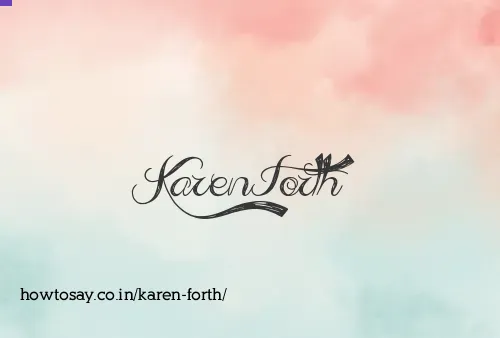 Karen Forth