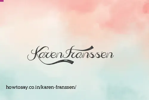 Karen Franssen