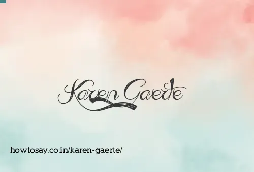 Karen Gaerte