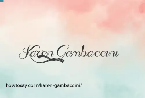 Karen Gambaccini