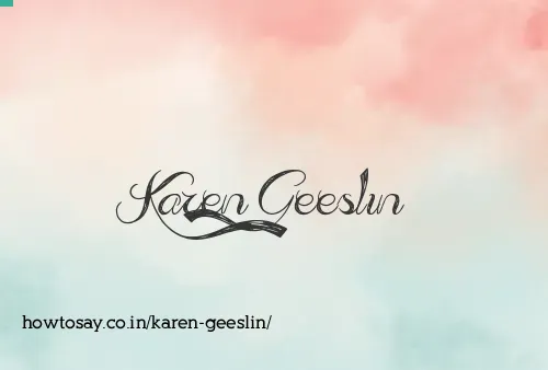 Karen Geeslin