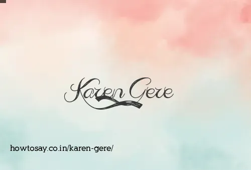 Karen Gere