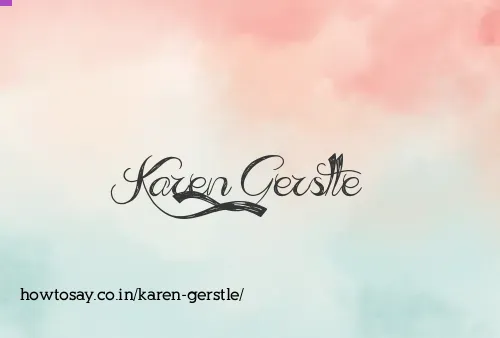 Karen Gerstle