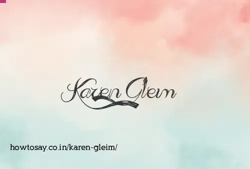 Karen Gleim