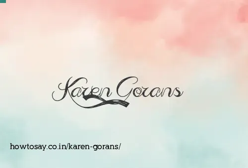 Karen Gorans