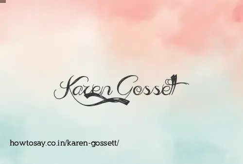 Karen Gossett