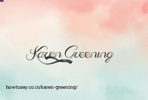 Karen Greening