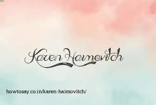 Karen Haimovitch
