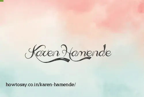 Karen Hamende