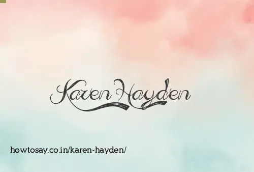 Karen Hayden