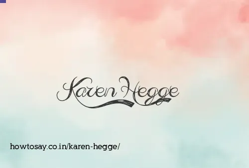 Karen Hegge