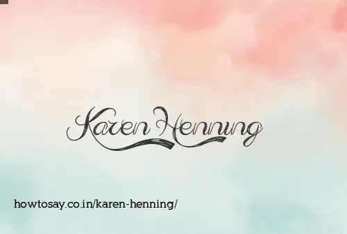 Karen Henning