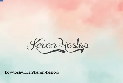 Karen Heslop