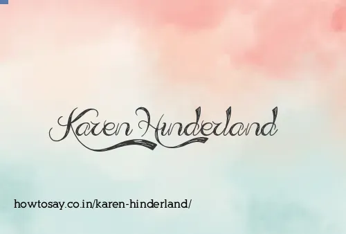 Karen Hinderland
