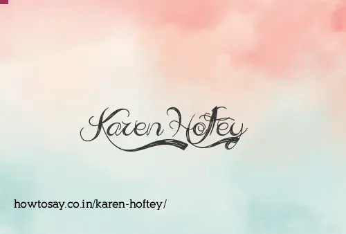 Karen Hoftey