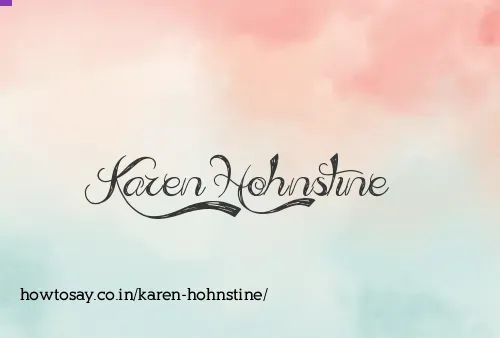 Karen Hohnstine