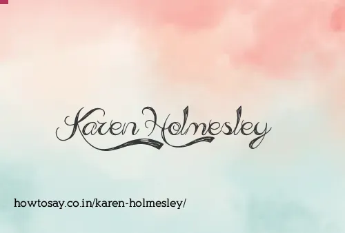 Karen Holmesley