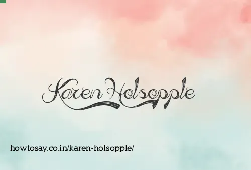 Karen Holsopple