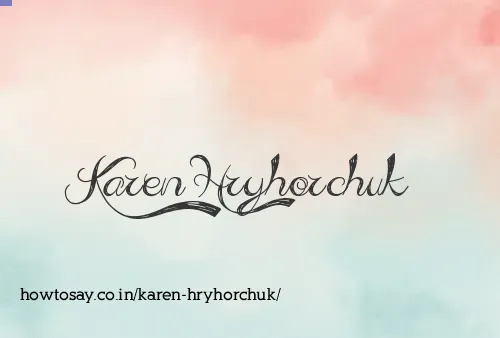 Karen Hryhorchuk