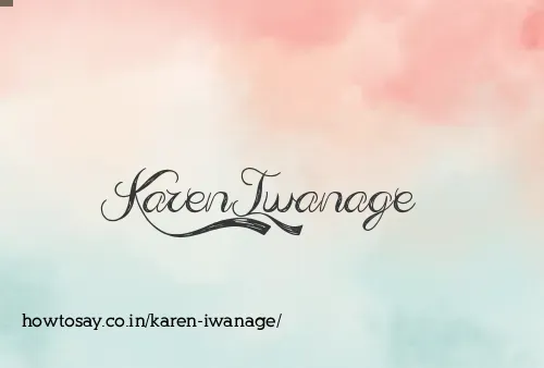 Karen Iwanage