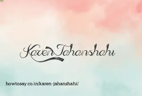 Karen Jahanshahi