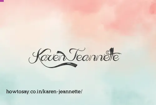Karen Jeannette