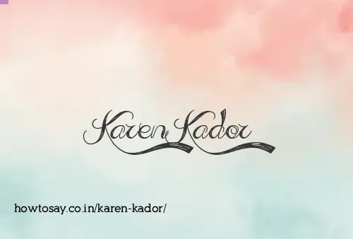 Karen Kador