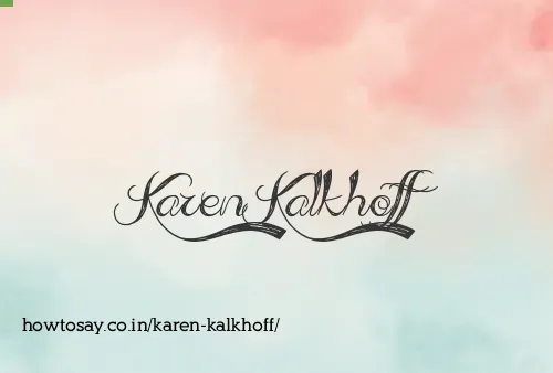 Karen Kalkhoff