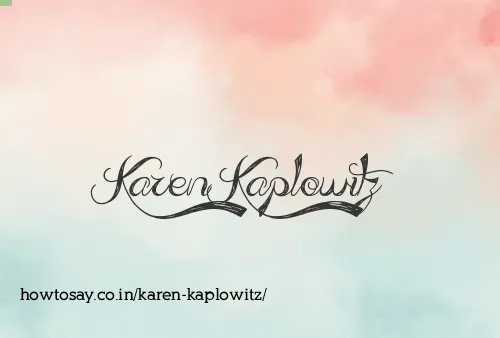 Karen Kaplowitz