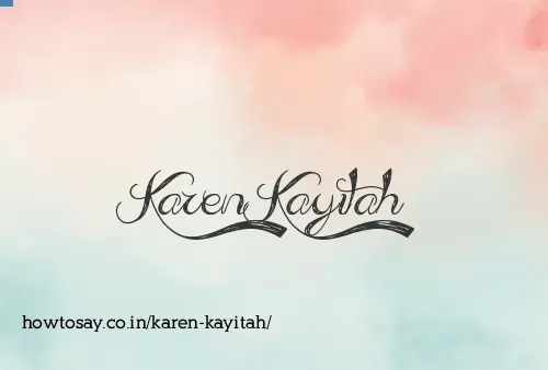 Karen Kayitah