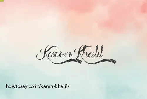 Karen Khalil