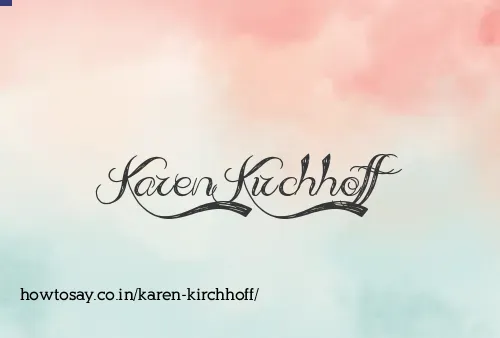 Karen Kirchhoff