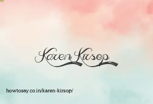 Karen Kirsop